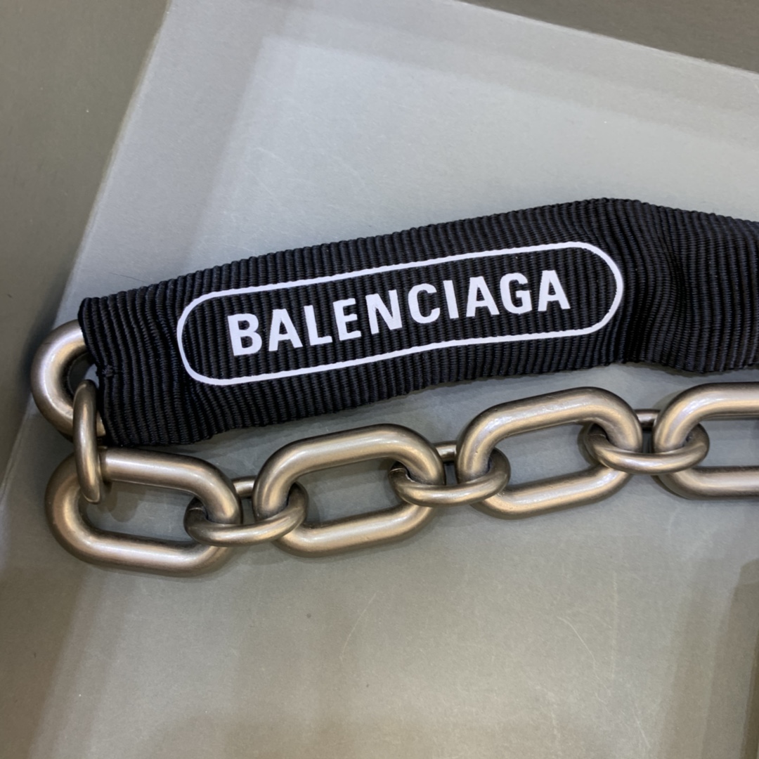 Balenciaga Downtown XS Shoulder Bag With Chain Silver